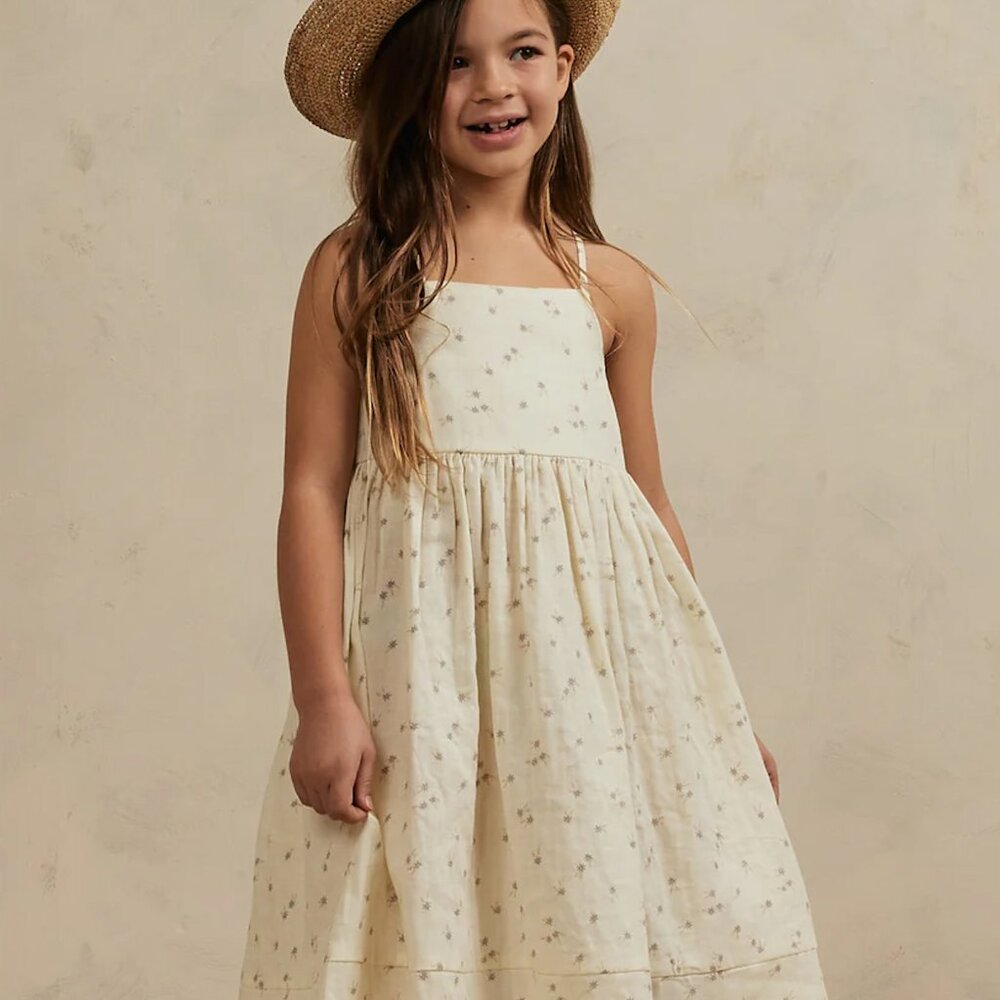 Rylee + Cru Dress Ava Dress Size 4-5 Blue Daisy